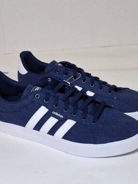 adidas Daily 3.0 Navy Blue Canvas Low Top Sneakers Mens Size 13 *NEW*